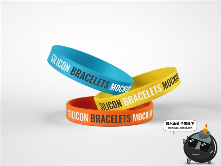 图片[7]-橡胶硅胶手环腕带品牌智能贴图效果展示vi提案样机PSD模板PS素材-设计猿