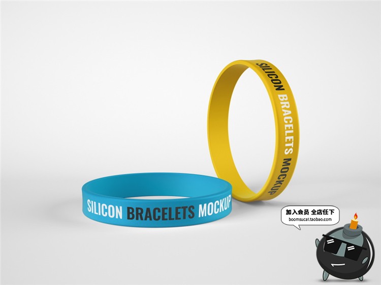 图片[9]-橡胶硅胶手环腕带品牌智能贴图效果展示vi提案样机PSD模板PS素材-设计猿