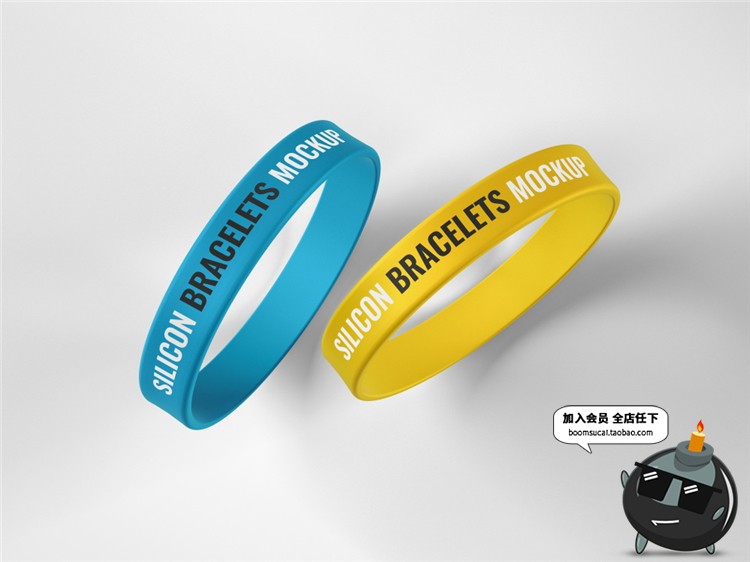 图片[10]-橡胶硅胶手环腕带品牌智能贴图效果展示vi提案样机PSD模板PS素材-设计猿
