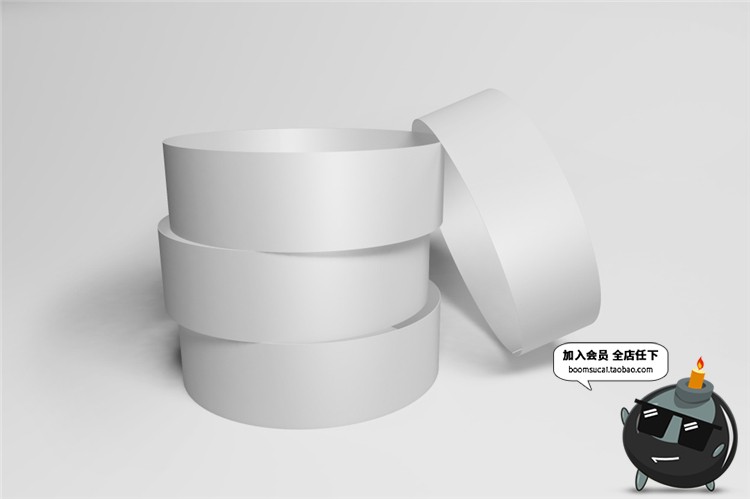 图片[17]-纸质手环腕带圆环装饰样机智能贴图效果展示vi提案PSD模板PS素材-设计猿