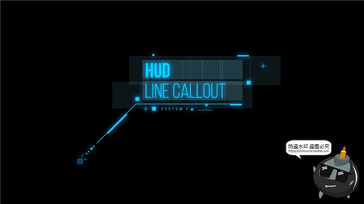 图片[2]-科技风指示文本框抽象赛博朋克文字排版主标题PS样式PSD模板素材-设计猿