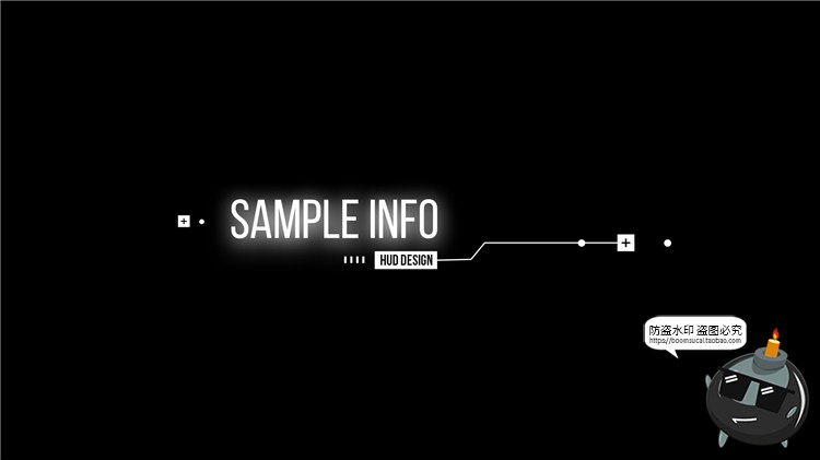 图片[5]-科技风指示文本框抽象赛博朋克文字排版主标题PS样式PSD模板素材-设计猿
