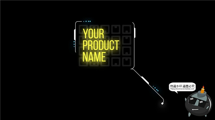 图片[8]-科技风指示文本框抽象赛博朋克文字排版主标题PS样式PSD模板素材-设计猿