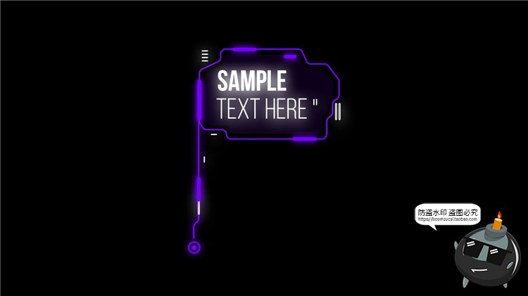 图片[10]-科技风指示文本框抽象赛博朋克文字排版主标题PS样式PSD模板素材-设计猿