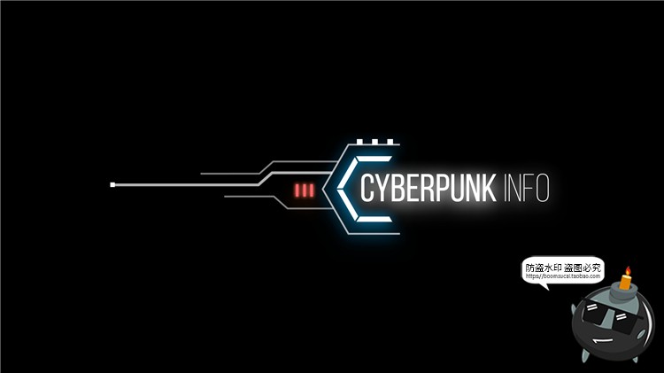 图片[11]-科技风指示文本框抽象赛博朋克文字排版主标题PS样式PSD模板素材-设计猿