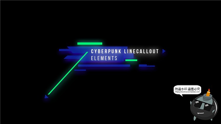 图片[16]-科技风指示文本框抽象赛博朋克文字排版主标题PS样式PSD模板素材-设计猿