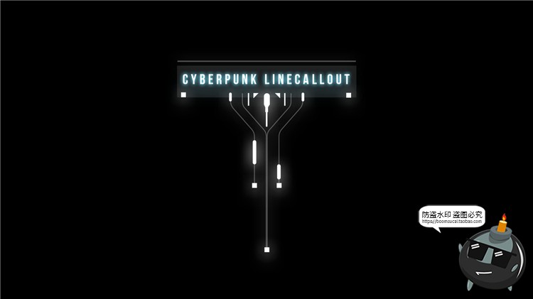 图片[18]-科技风指示文本框抽象赛博朋克文字排版主标题PS样式PSD模板素材-设计猿