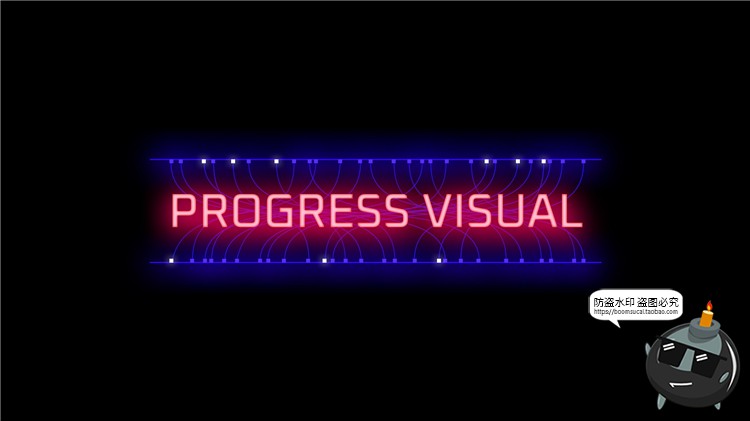 图片[12]-科技风抽象赛博朋克霓虹创意文字排版标题框PS样式PSD模板素材图-设计猿