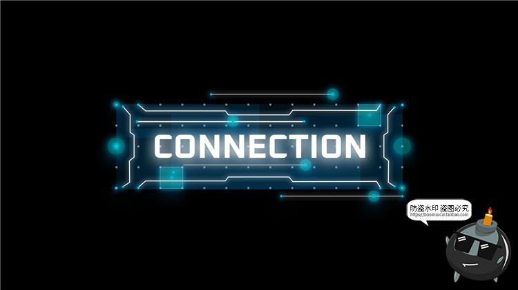 图片[14]-科技风抽象赛博朋克霓虹创意文字排版标题框PS样式PSD模板素材图-设计猿