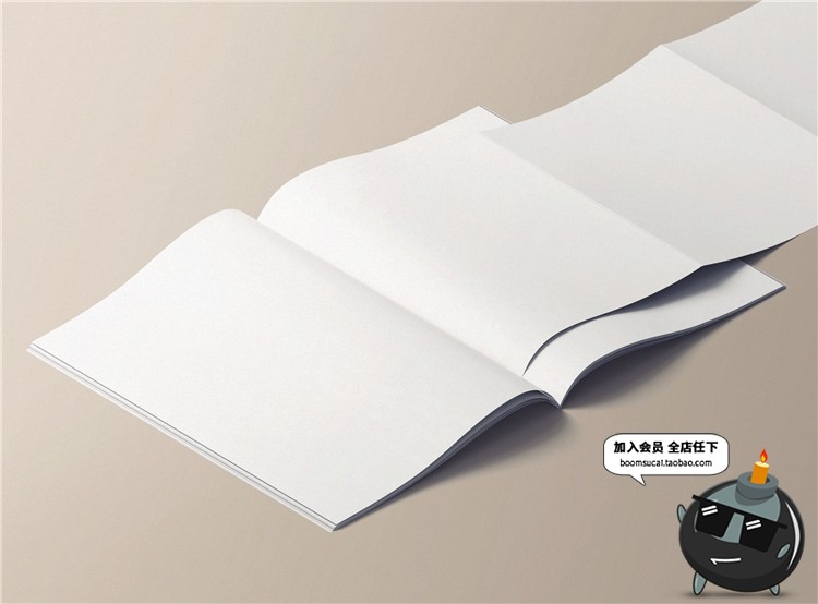 图片[7]-书籍书本杂志封面包装vi设计展示智能贴图文创样机PSD模板PS素材-设计猿