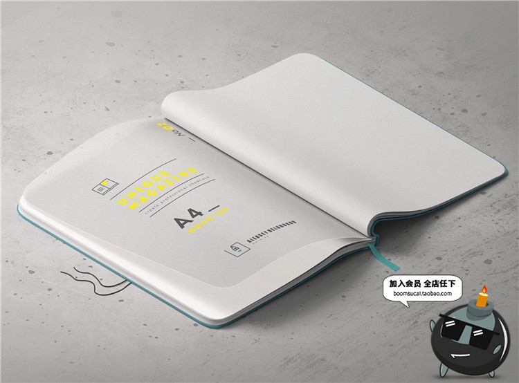 图片[8]-书籍书本杂志封面包装vi设计展示智能贴图文创样机PSD模板PS素材-设计猿