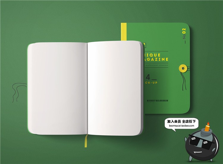 图片[10]-书籍书本杂志封面包装vi设计展示智能贴图文创样机PSD模板PS素材-设计猿