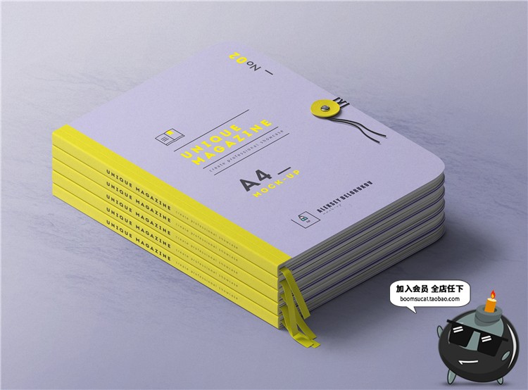 图片[15]-书籍书本杂志封面包装vi设计展示智能贴图文创样机PSD模板PS素材-设计猿