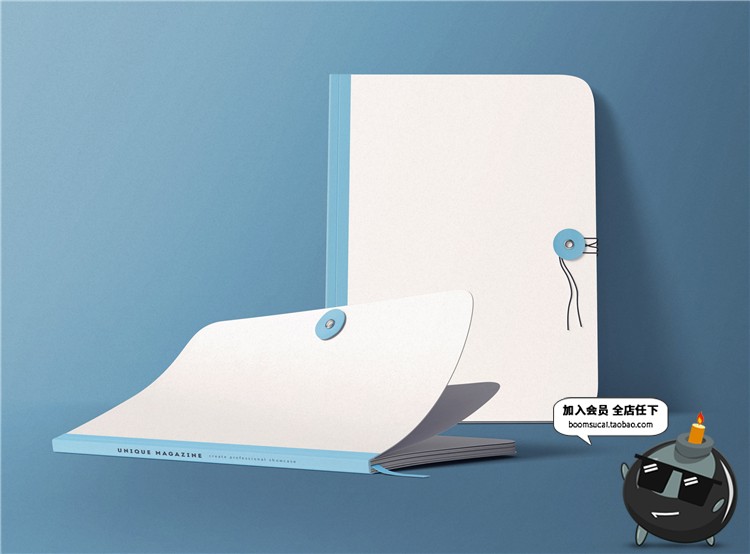 图片[17]-书籍书本杂志封面包装vi设计展示智能贴图文创样机PSD模板PS素材-设计猿