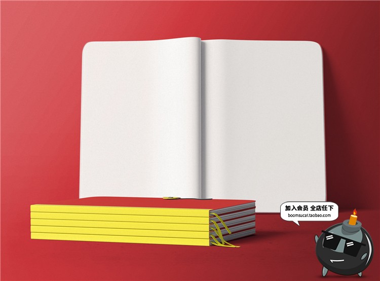 图片[18]-书籍书本杂志封面包装vi设计展示智能贴图文创样机PSD模板PS素材-设计猿