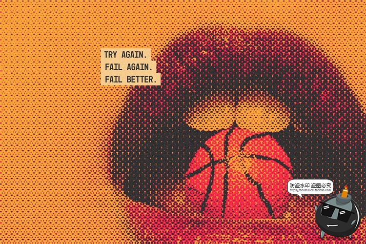 图片[10]-复古新潮流做旧丝网印刷变色半调点阵纹理视觉效果PSD模板PS素材-设计猿