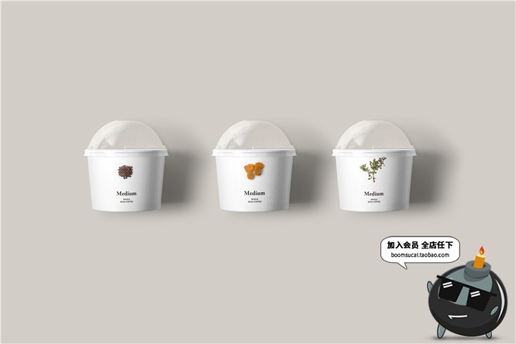 图片[25]-食品零食坚果五谷罐子瓶子包装袋品牌VI样机模板PSD分层设计素材-设计猿