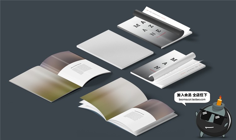 图片[39]-企业商务文具桌面用品装饰摆件场景VI设计展示模型PS样机模板素材-设计猿