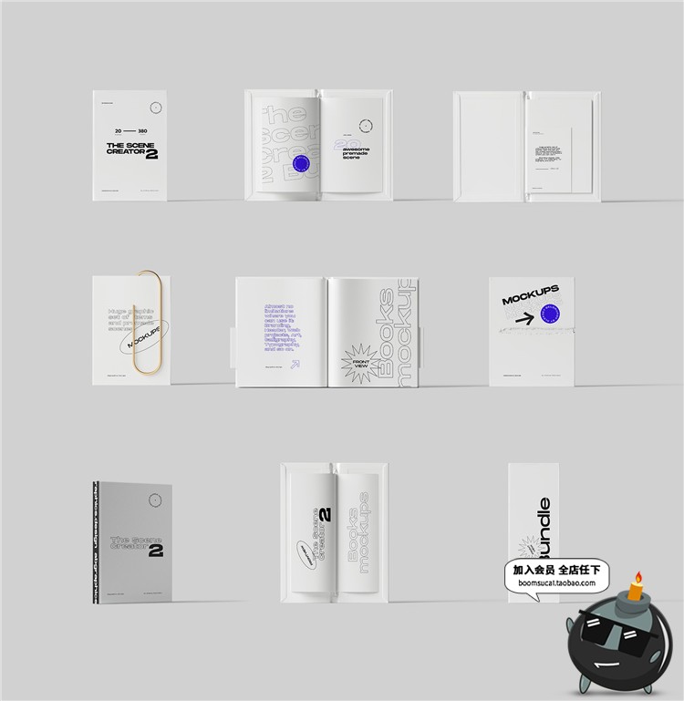 图片[7]-北欧文艺轻奢风品牌包装Vi展示样机场景元素模型PSD模板PS素材-设计猿