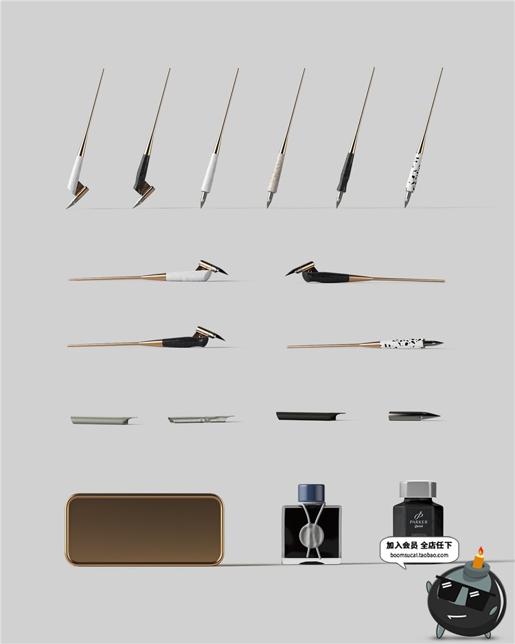 图片[31]-北欧文艺轻奢风品牌包装Vi展示样机场景元素模型PSD模板PS素材-设计猿