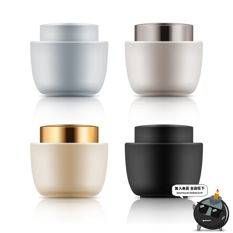 图片[12]-美容化妆品护肤品美妆精油黑白色瓶子包装AI矢量模型分层素材模板-设计猿