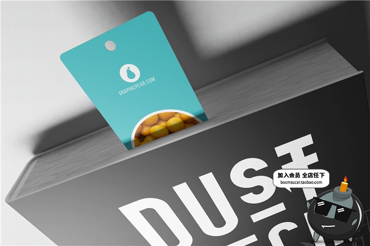 图片[3]-书签吊牌夹书签智能贴图文创样机卡片VI模板展示图PSD设计PS素材-设计猿