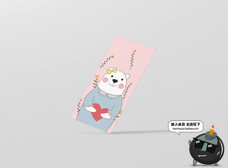 图片[15]-书签吊牌夹书签智能贴图文创样机卡片VI模板展示图PSD设计PS素材-设计猿