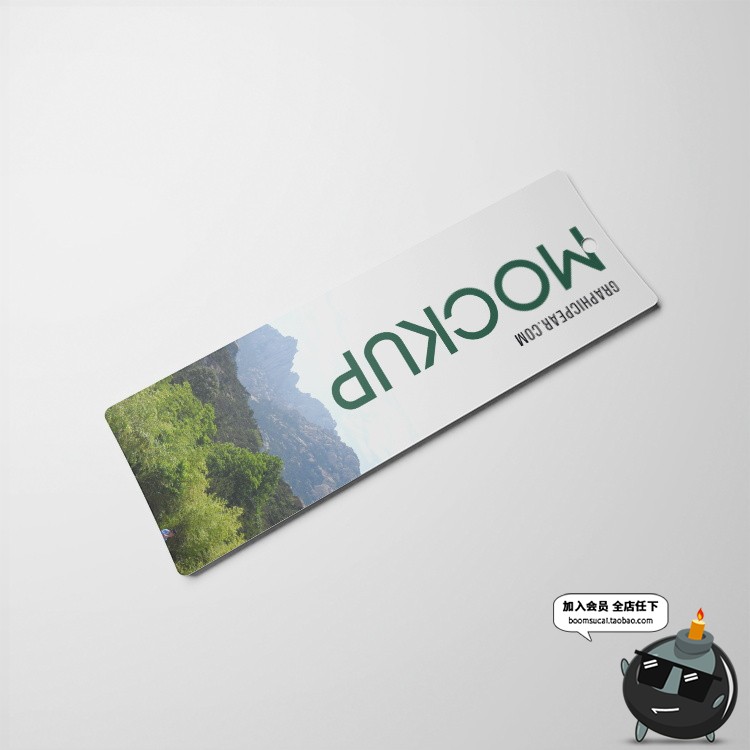 图片[21]-书签吊牌夹书签智能贴图文创样机卡片VI模板展示图PSD设计PS素材-设计猿