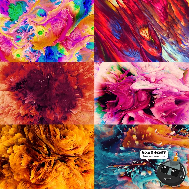 图片[1]-油彩油漆风格大理石冲击纹理包装图案JPG大图片高清背景设计素材-设计猿