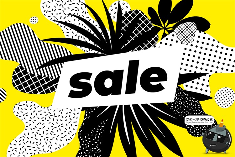 图片[5]-潮流复古半调复古黑白故障风嘴唇拼贴插画图片AI矢量PNG免抠素材-设计猿