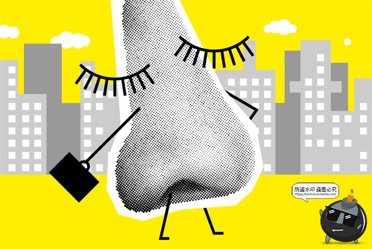 图片[7]-潮流复古半调复古黑白故障风嘴唇拼贴插画图片AI矢量PNG免抠素材-设计猿