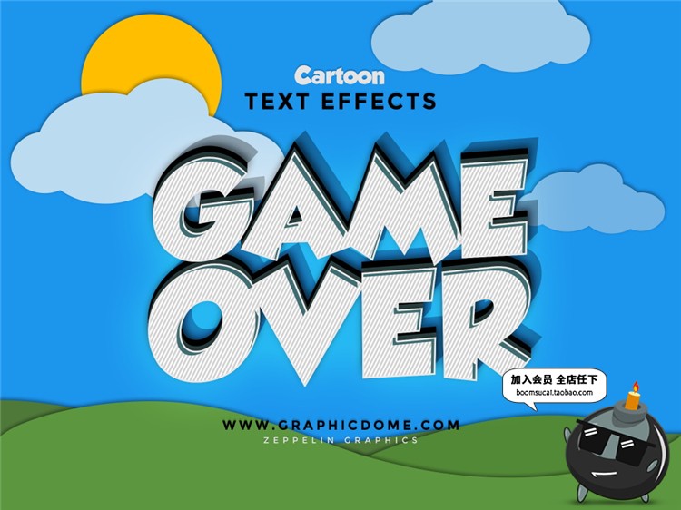 图片[19]-儿童卡通可爱游戏动画特效字标题文字样式PSD贴图模板PS设计素材-设计猿