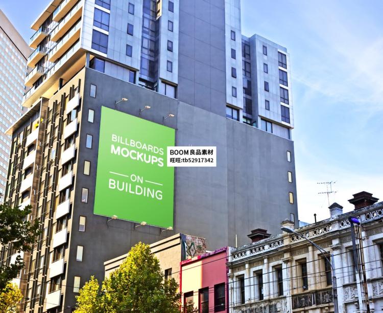 图片[13]-城市高楼楼宇楼面户外广告牌招牌PS设计模型VI贴图mockup样机素材-设计猿