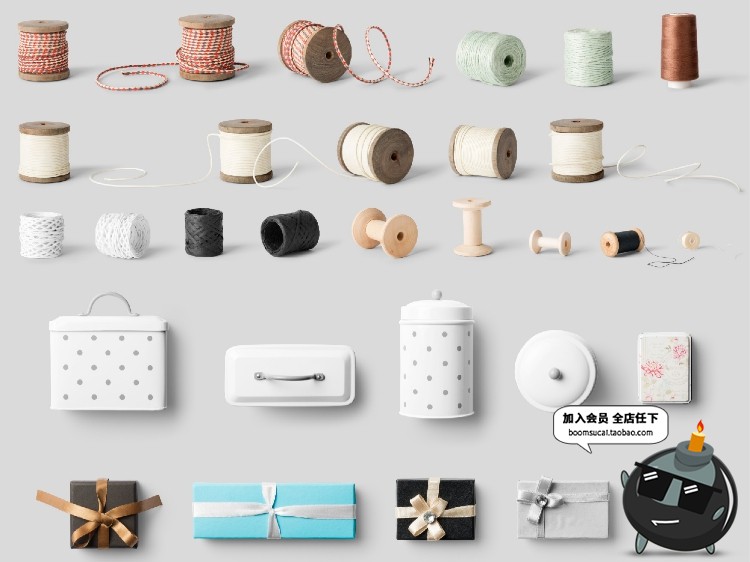 图片[11]-北欧风家居摆件道具相框手工制品场景海报专题PSD模板PS设计素材-设计猿