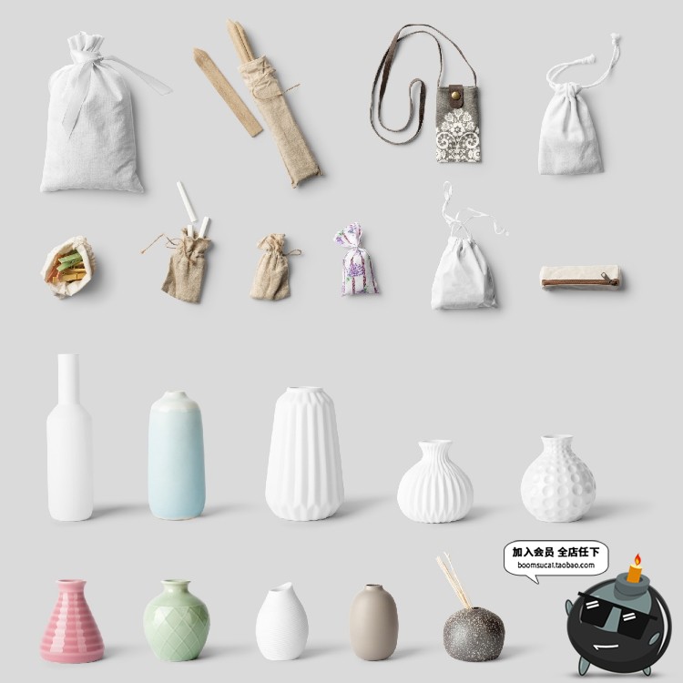 图片[13]-北欧风家居摆件道具相框手工制品场景海报专题PSD模板PS设计素材-设计猿