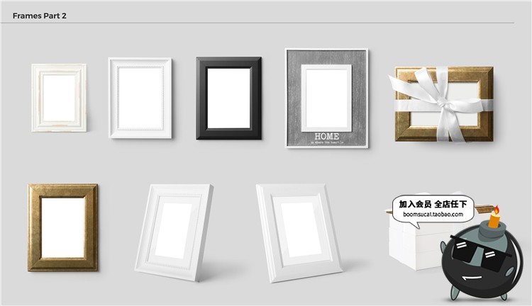 图片[15]-北欧风家居摆件道具相框手工制品场景海报专题PSD模板PS设计素材-设计猿