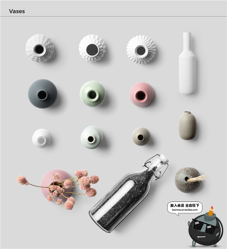 图片[28]-北欧风家居摆件道具相框手工制品场景海报专题PSD模板PS设计素材-设计猿