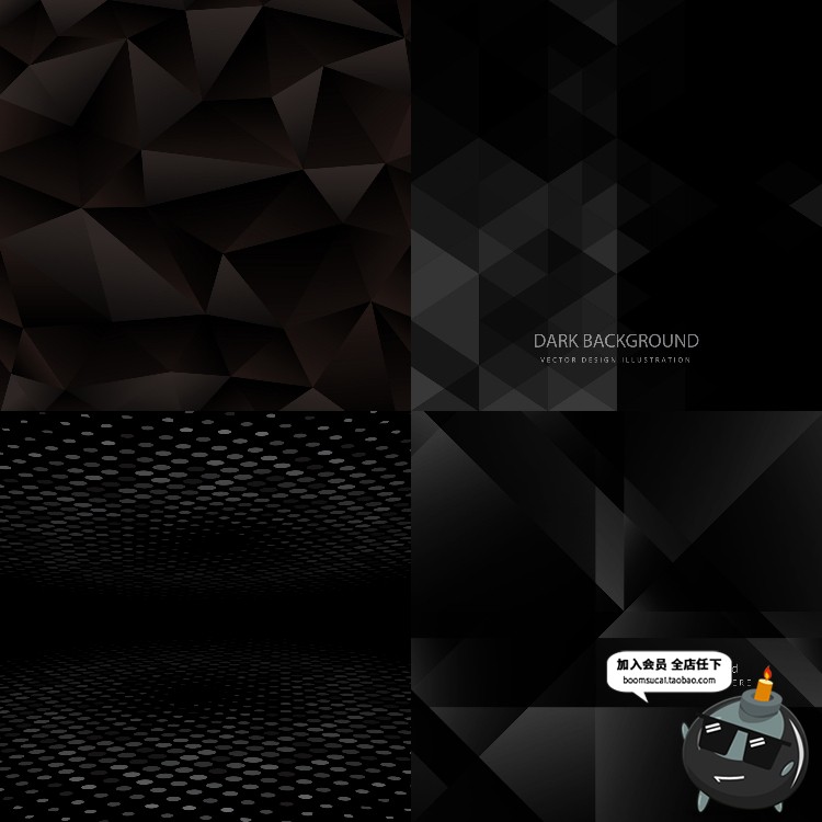 图片[9]-黑色炫酷低调几何动感科幻质感纹理背景底纹海报AI矢量图设计素材-设计猿