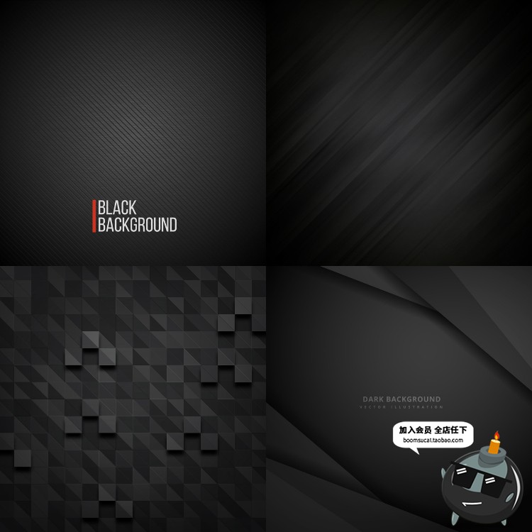 图片[11]-黑色炫酷低调几何动感科幻质感纹理背景底纹海报AI矢量图设计素材-设计猿