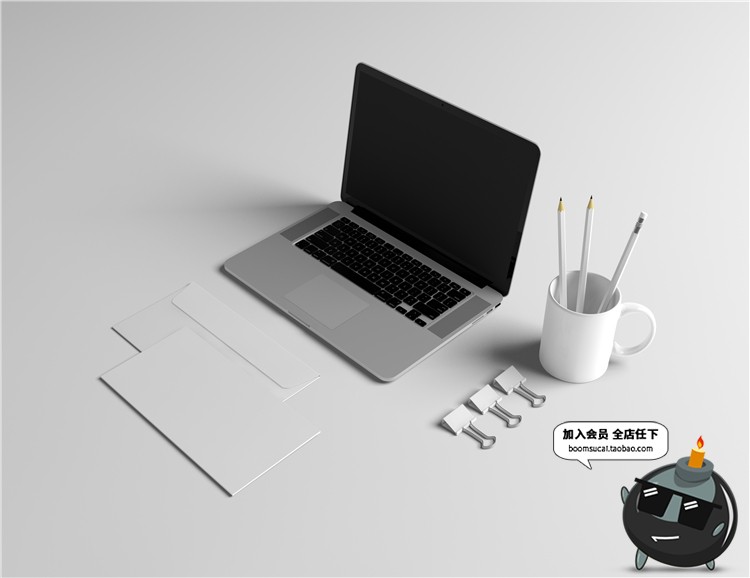 图片[3]-办公室文具用品品牌VI提案文创样机效果展示PSD模板PS设计素材-设计猿