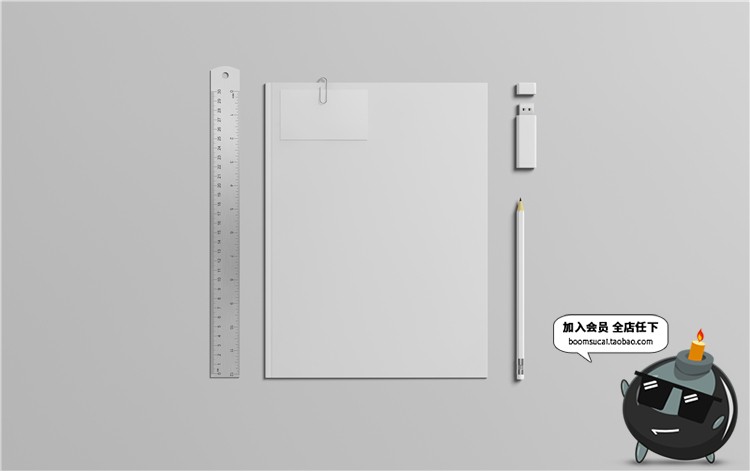 图片[8]-办公室文具用品品牌VI提案文创样机效果展示PSD模板PS设计素材-设计猿