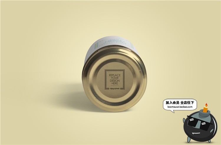 图片[2]-橄榄玻璃罐头瓶子厨房食品包装设计VI样机mockups展示模型PSD素材-设计猿