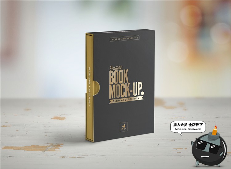 图片[6]-烫金银精装平装书籍封面封底封套装帧设计PSD文创样机PS素材-设计猿
