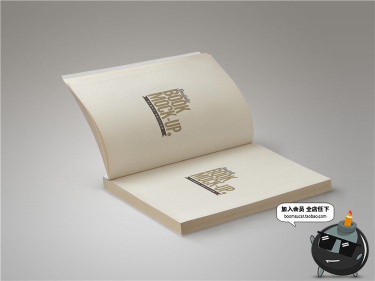 图片[7]-烫金银精装平装书籍封面封底封套装帧设计PSD文创样机PS素材-设计猿