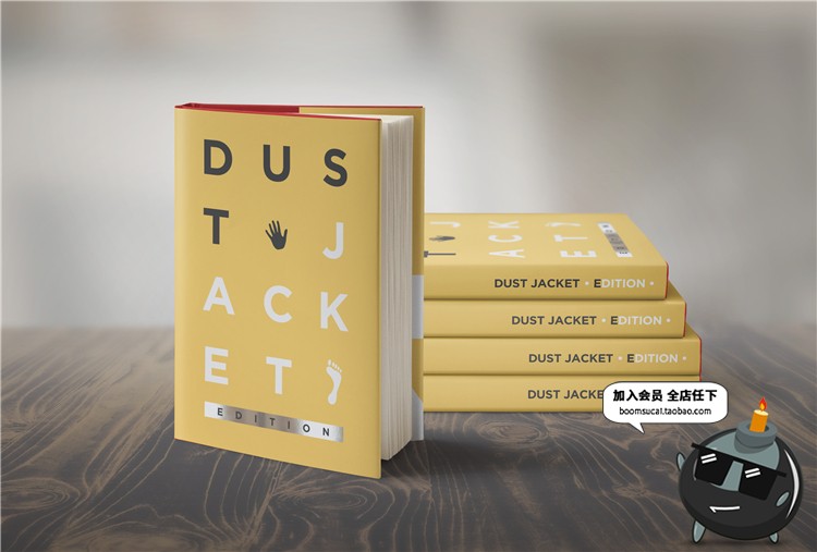 图片[11]-烫金银精装平装书籍封面封底封套装帧设计PSD文创样机PS素材-设计猿