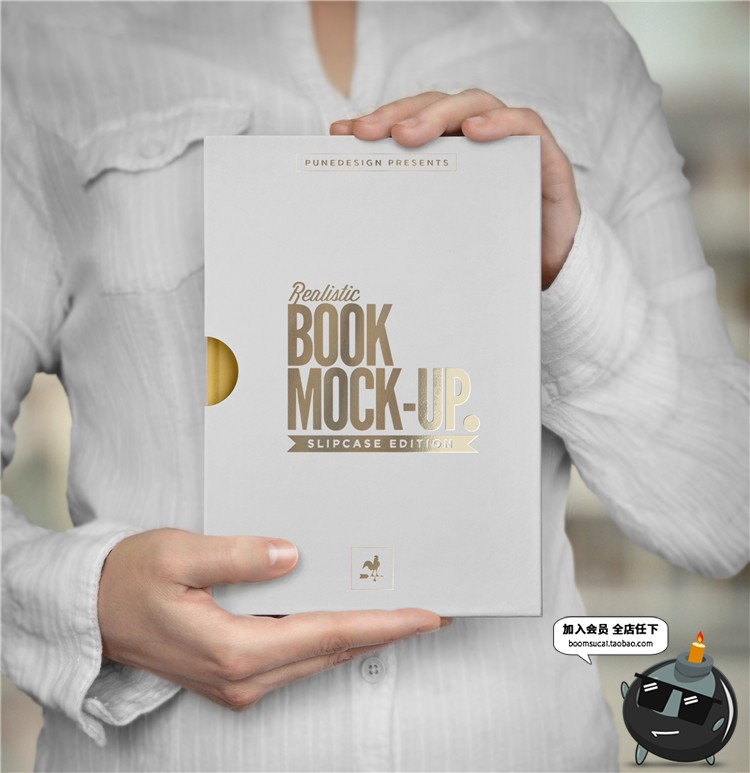图片[27]-烫金银精装平装书籍封面封底封套装帧设计PSD文创样机PS素材-设计猿
