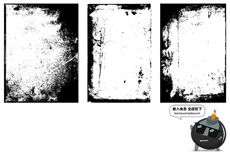 图片[3]-复古做旧破损褶皱风格肌理纹理背景AI矢量JPG图片合成PS设计素材-设计猿