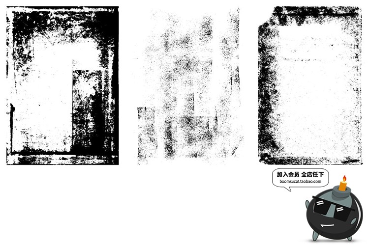 图片[4]-复古做旧破损褶皱风格肌理纹理背景AI矢量JPG图片合成PS设计素材-设计猿