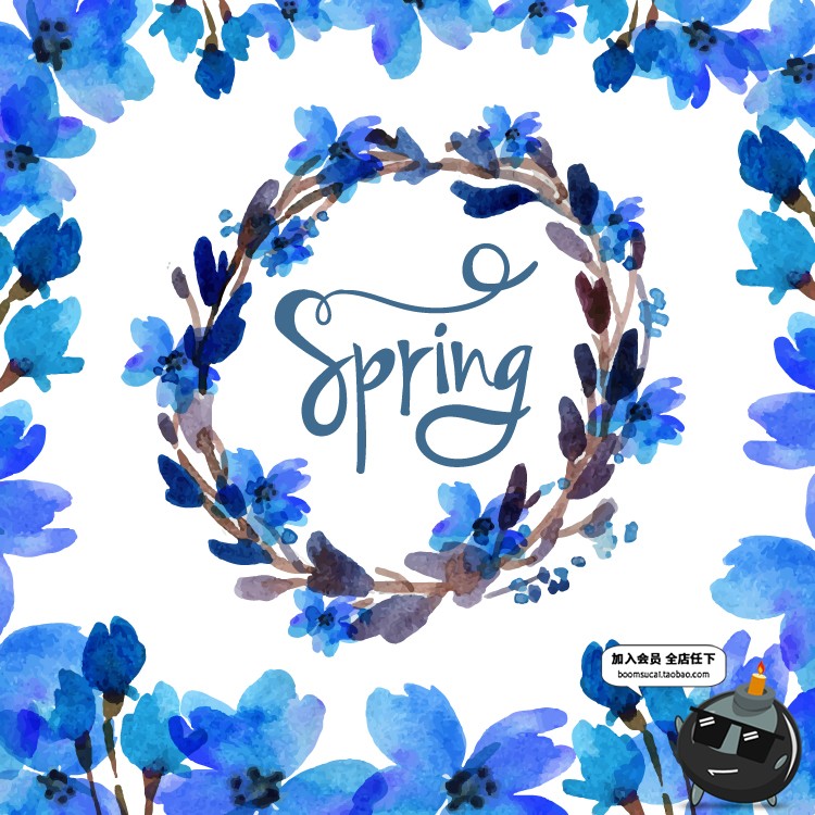 图片[17]-森系手绘花卉花朵花环水彩封面请柬设计PSD模板AI矢量设计PS素材-设计猿