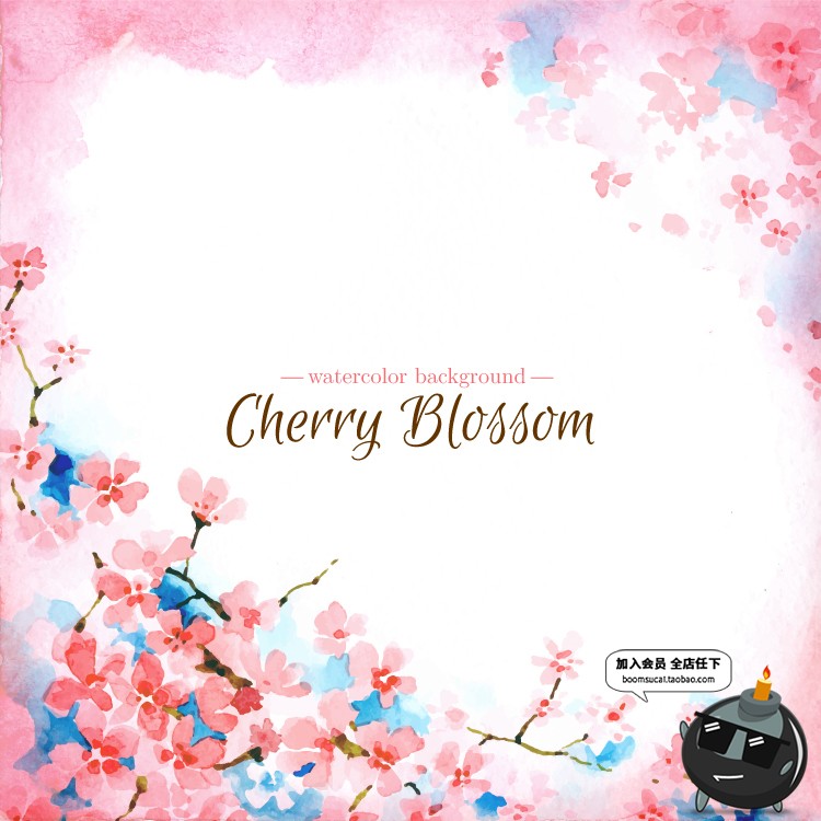 图片[19]-森系手绘花卉花朵花环水彩封面请柬设计PSD模板AI矢量设计PS素材-设计猿